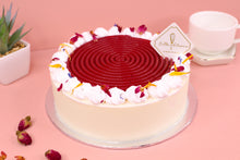 Load image into Gallery viewer, Raspberry Lychee Rose Mousse Cake