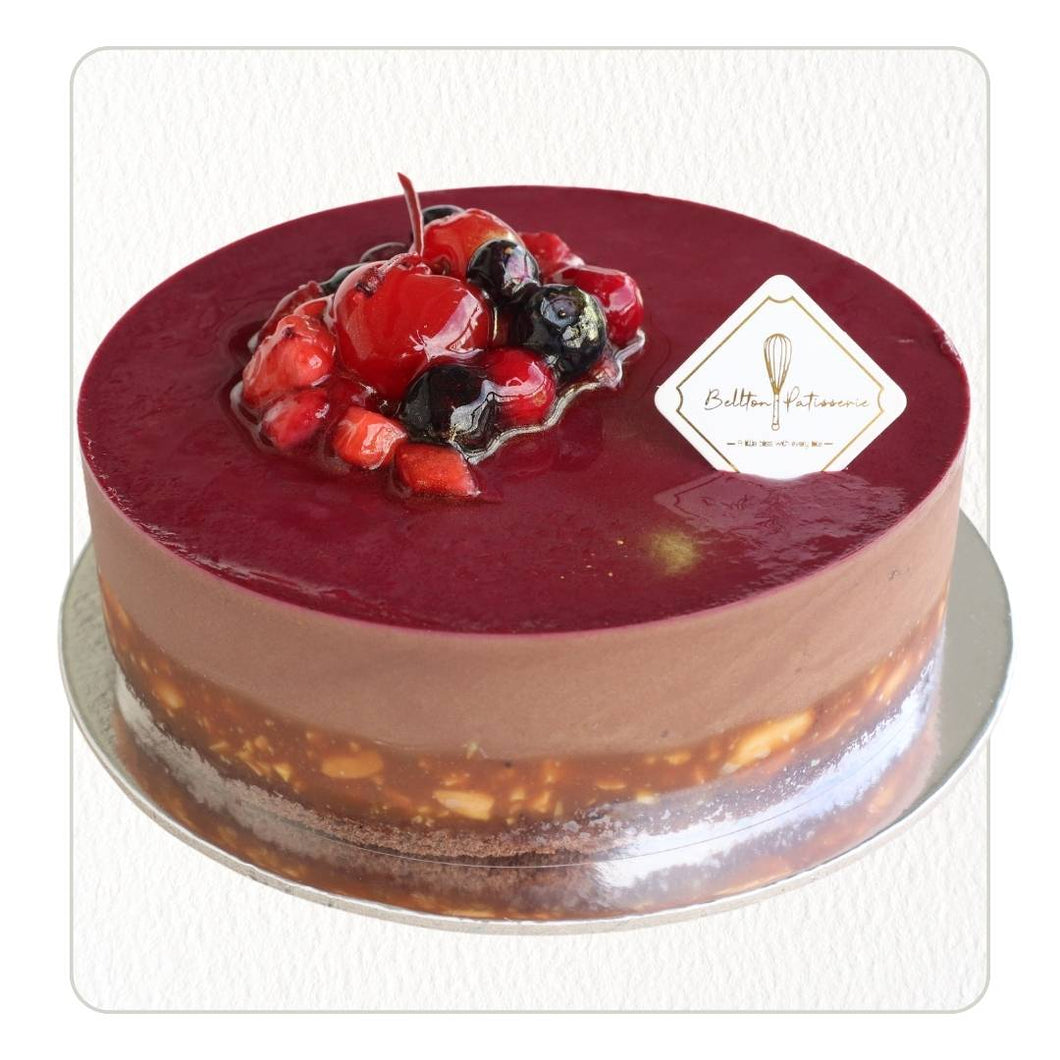 Chocolate Peanut Cassis Mousse