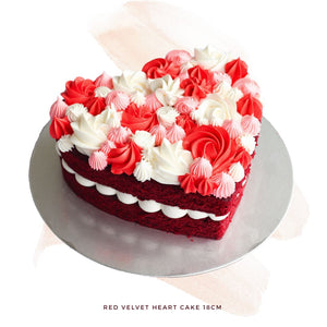[NEW COLOUR] Red Velvet Heart Cake