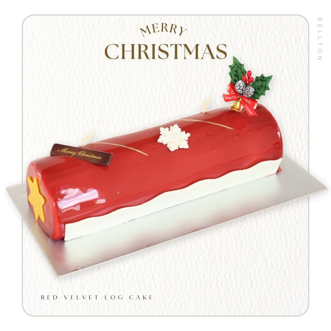 Red Velvet Log Cake
