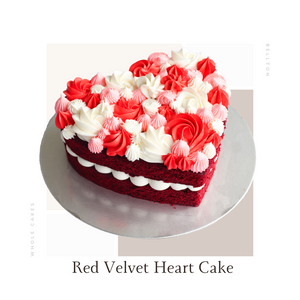 Red Velvet Heart Cake