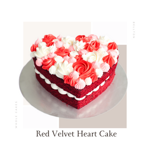 Red Velvet Heart Cake